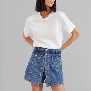 NWT Frankie Shop Blades Denim Skort - Medium Wash